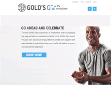 Tablet Screenshot of goldsgear.com